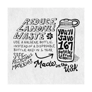 Nalgene Botella de agua de boca ancha de HDPE_5