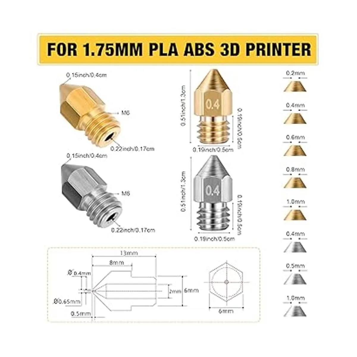 Kit de limpieza de boquillas de impresora 3D de 37 piezas_3