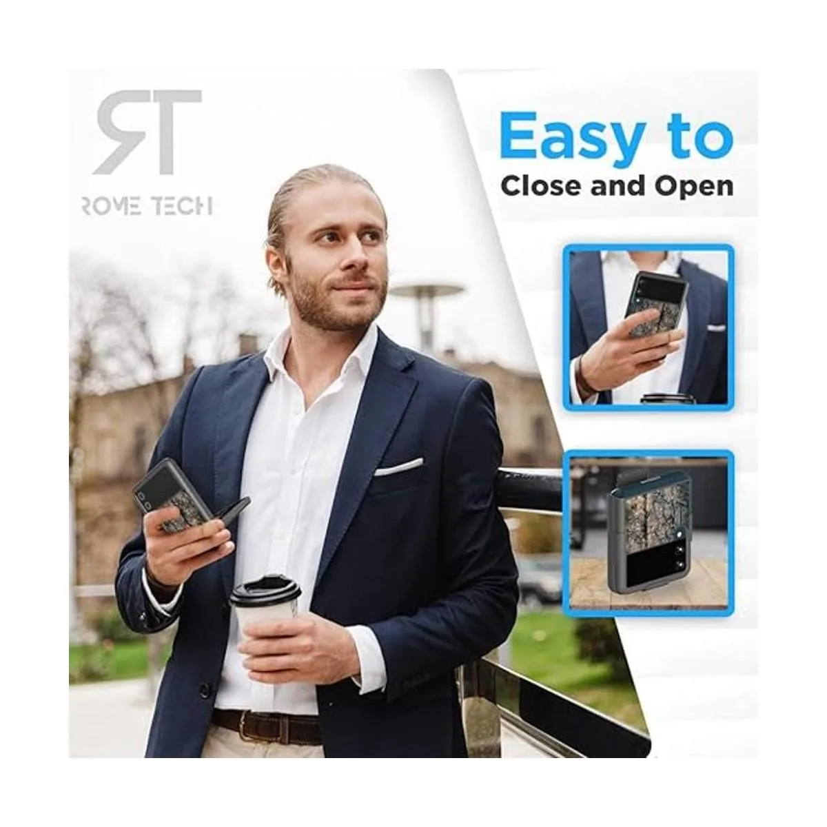 Rome Tech SMF711B Funda de teléfono con clip para_4