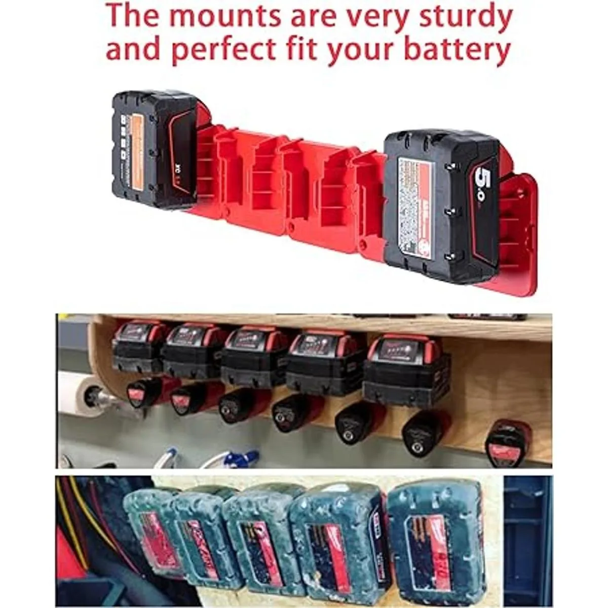 Soporte de batería para baterías Milwaukee M18 de 18 V_6