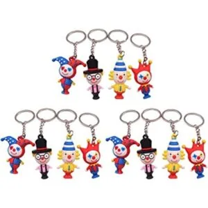 NUOBESTY Llaveros con forma de payaso llaveros hechos a_1