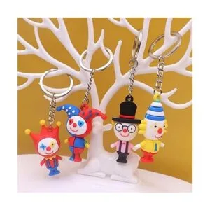 NUOBESTY Llaveros con forma de payaso llaveros hechos a_4