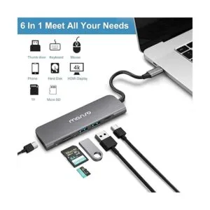 MOSISO Hub USBC adaptador multipuerto tipo C 6 en 1 a 65_2