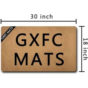GXFC Tapete de bienvenida con parte trasera de goma We_3