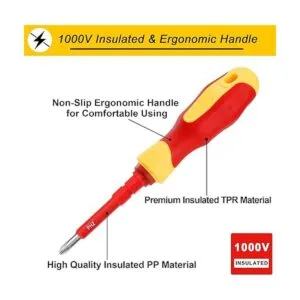Juego de destornilladores eléctricos aislados de 1000 V_3