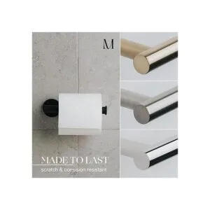 Marmolux Acc Soporte de papel higiénico negro mate_2