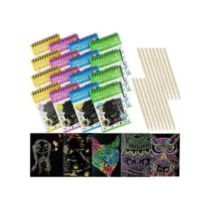 IFfree Paquete de 16 blocs de notas de arcoíris para_1