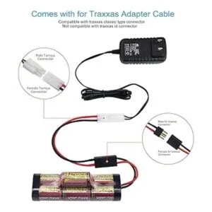 melasta Cargador de batería RC de 7.2 V 8.4 V 9.6 V_3