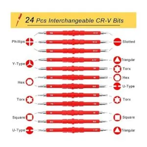 Juego de destornilladores eléctricos aislados de 1000 V_2