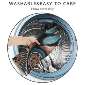 Akame Funda de almohada con espirales fractales de color_6