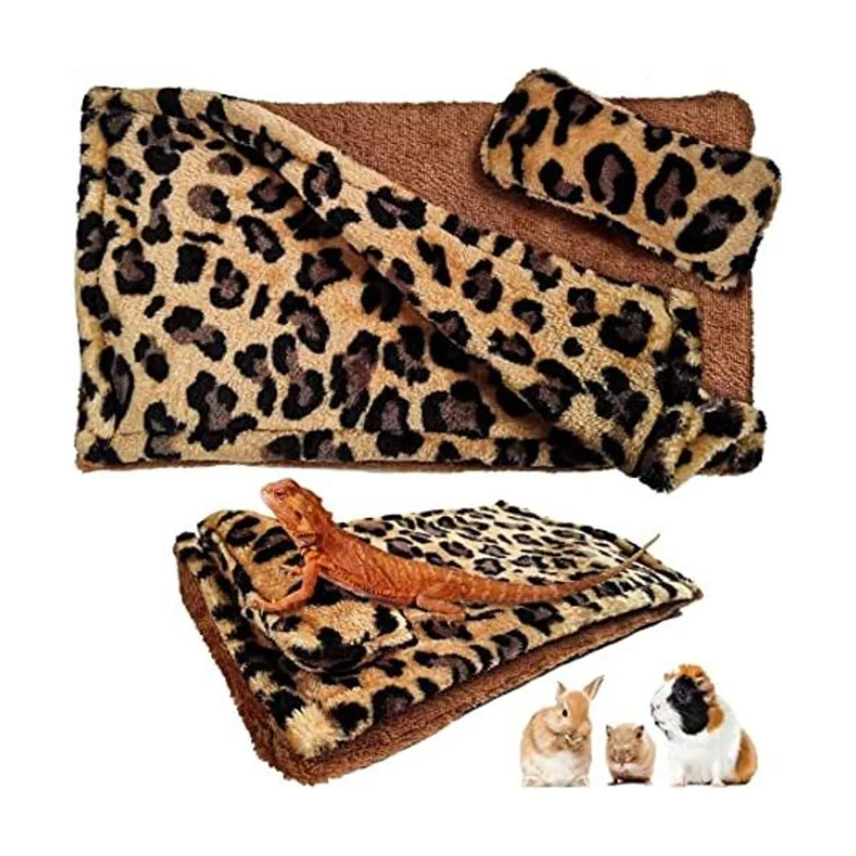 Juego de cama de reptiles con correa de lagarto arnés de_1