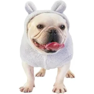 Anelekor Sudaderas con capucha para perro abrigo con_3