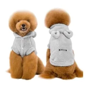 Anelekor Sudaderas con capucha para perro abrigo con_5