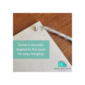 Honey Dew Gifts Cartel decorativo de madera con texto en_3