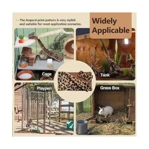 Juego de cama de reptiles con correa de lagarto arnés de_5