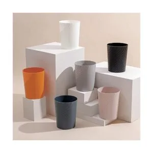 Basurero de plástico cesta de basura para baños cocinas_3