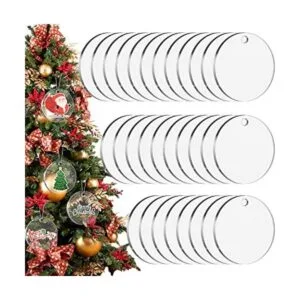 Cludoo Adornos acrílicos de 4 pulgadas 30 piezas en_1