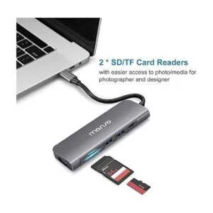 MOSISO Hub USBC adaptador multipuerto tipo C 6 en 1 a 65_6