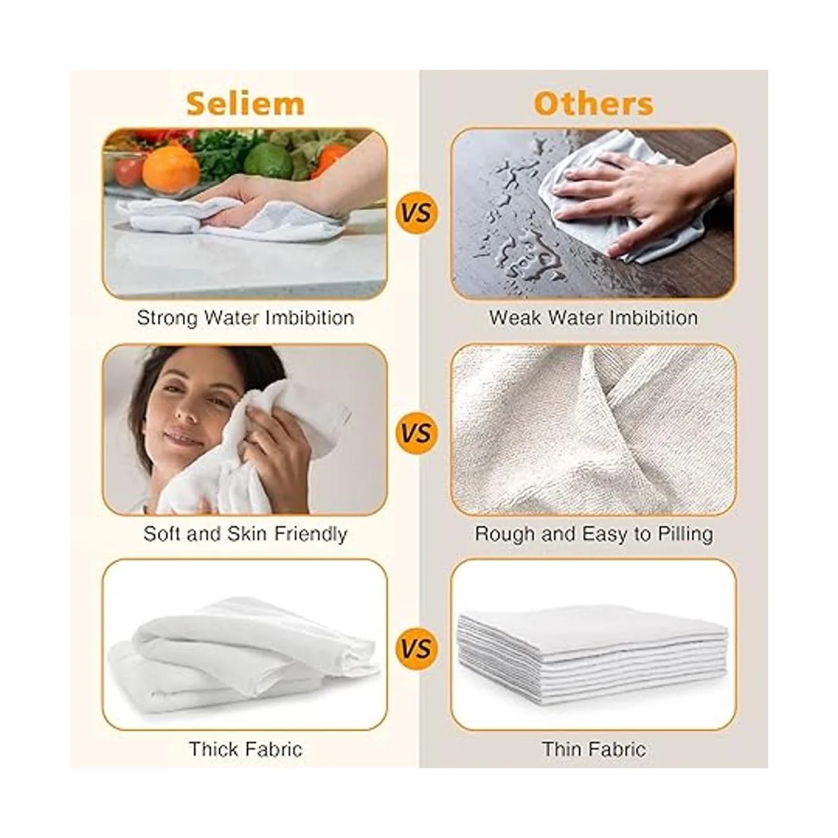 Seliem Winter Let it Snow Snowman Juego de 2 toallas de_2