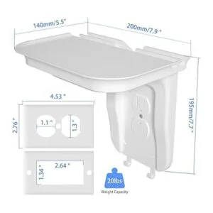 Suptek Estante grande de toma de pared organizador de_4