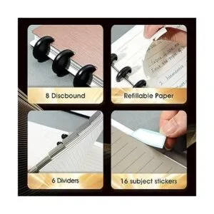 Discbound Cuaderno de espiral personalizable con 5_3