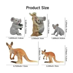 Toymany Juego de 6 figuras australianas de animales de_4