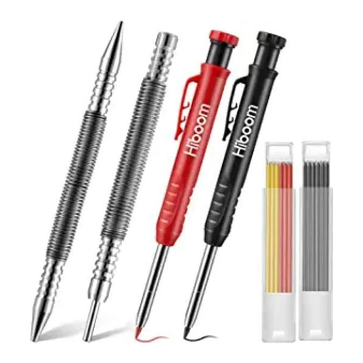 Juego de lápices de carpintero macizos para uñas de_1