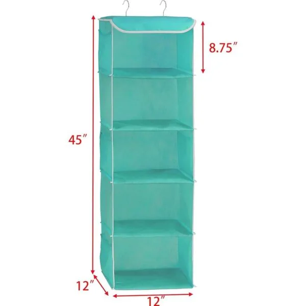 Simple Houseware Organizador de armario colgante de 5_4