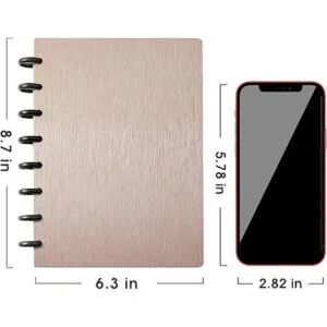 Discbound Cuaderno de espiral personalizable con 5_6