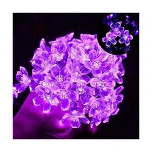 Guirnalda de luces solares para exteriores 50 luces LED_5