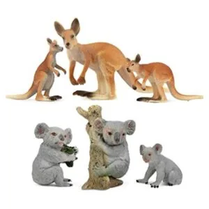 Toymany Juego de 6 figuras australianas de animales de_1