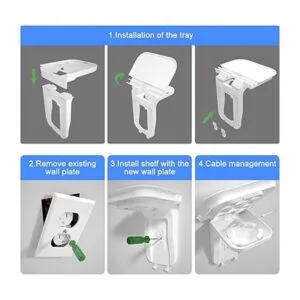 Suptek Estante grande de toma de pared organizador de_6