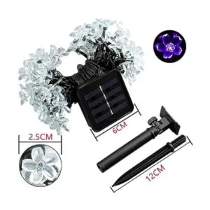 Guirnalda de luces solares para exteriores 50 luces LED_2