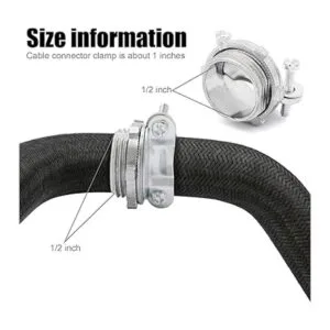 Paquete de 15 conectores de cable tipo abrazadera NM de_2