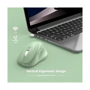 Mouse inalámbrico ergonómico con receptor USB para PC_6