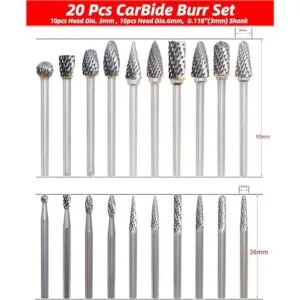 Juego de 20 brocas de carburo de carburo de 18 pulgadas_3