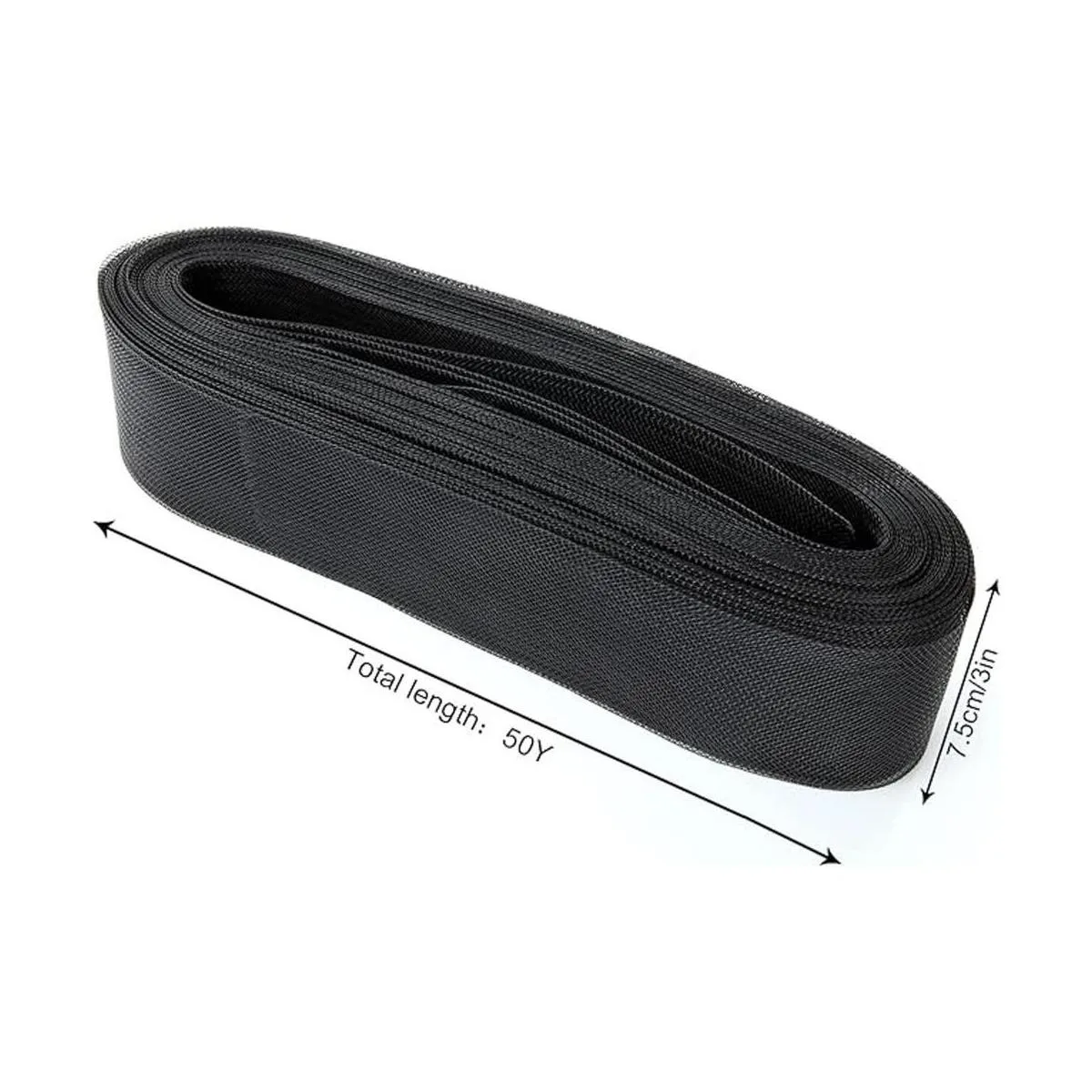 DAJAVE Trenza de pelo de caballo de poliéster de 3_2