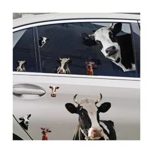KOKOLAP 20 calcomanías divertidas de vaca calcomanías de_5