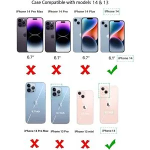uCOLOR Compatible con iPhone 13iPhone 14 de 6.1 pulgadas_2