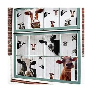 KOKOLAP 20 calcomanías divertidas de vaca calcomanías de_1