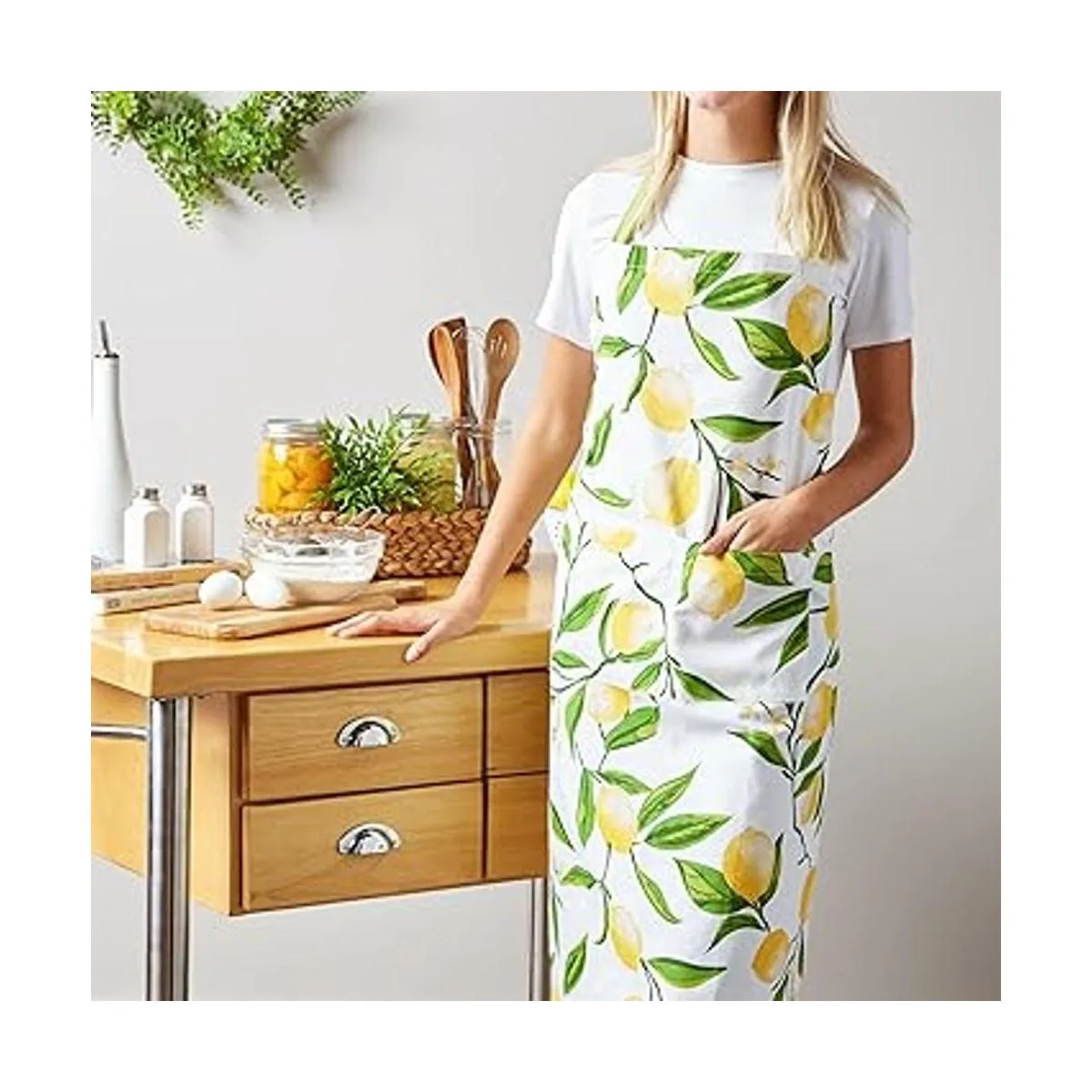 DII Colección Lemon Bliss Kitchen Delantal de chef_6