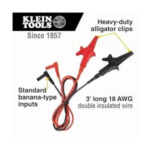 Klein Tools 69381 Cables de prueba de clip de cocodrilo_2