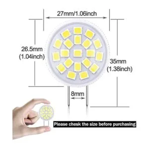 Bombilla LED G8 de 35 W equivalente a bombilla halógena_3