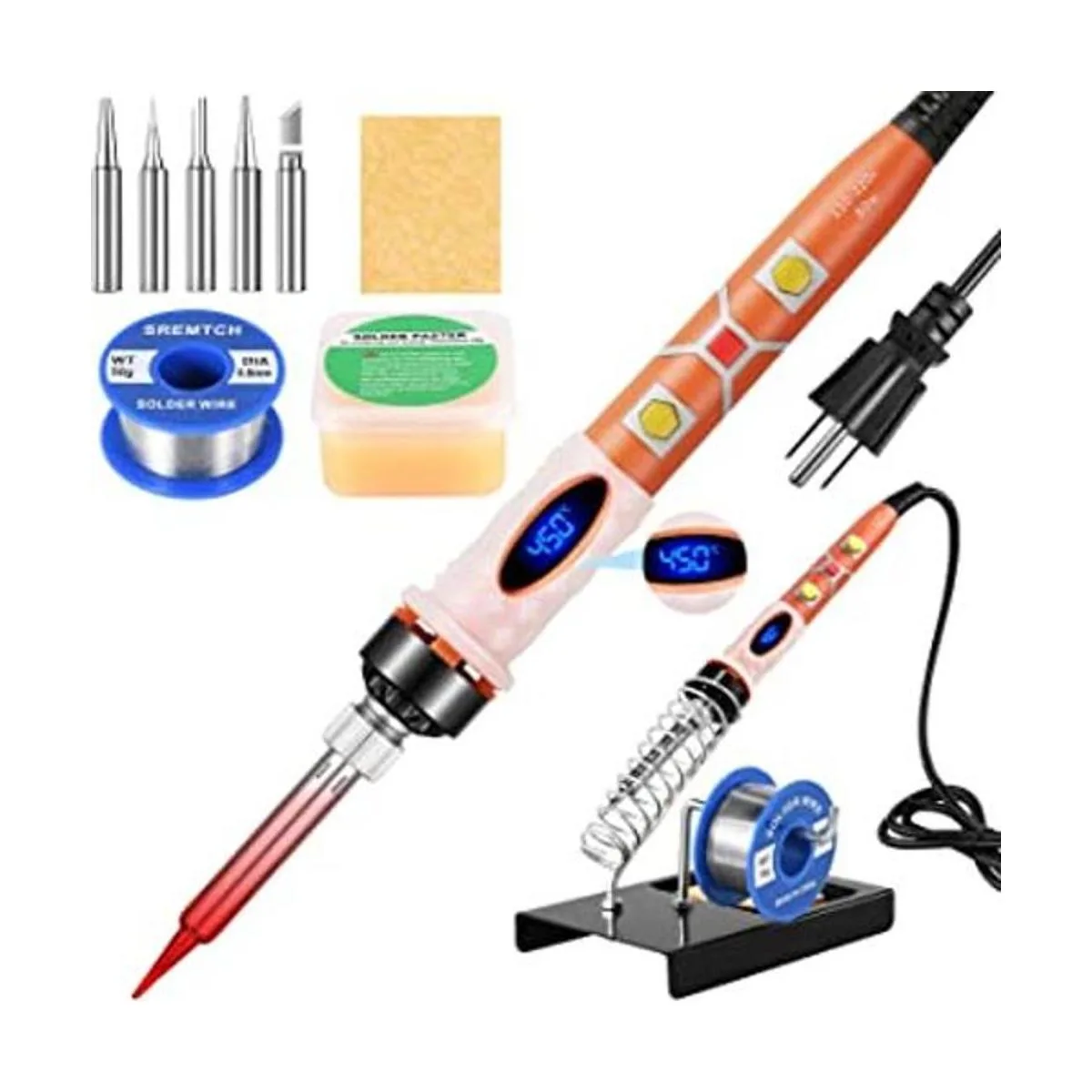 Kit de soldador soldador digital LCD de 80 W de_1