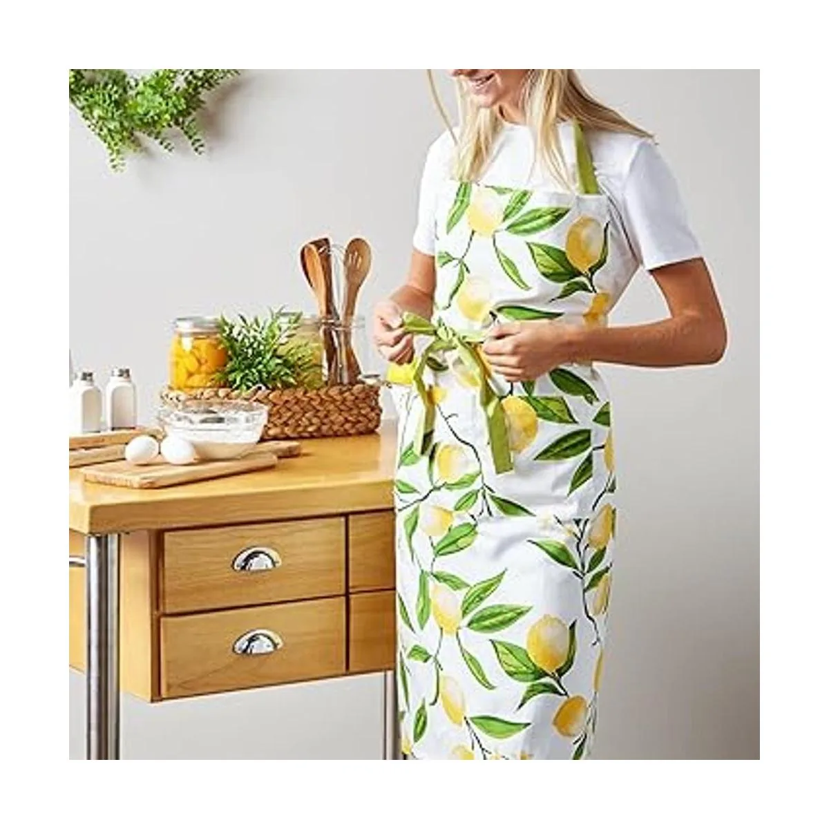 DII Colección Lemon Bliss Kitchen Delantal de chef_5