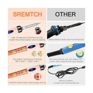 Kit de soldador soldador digital LCD de 80 W de_6