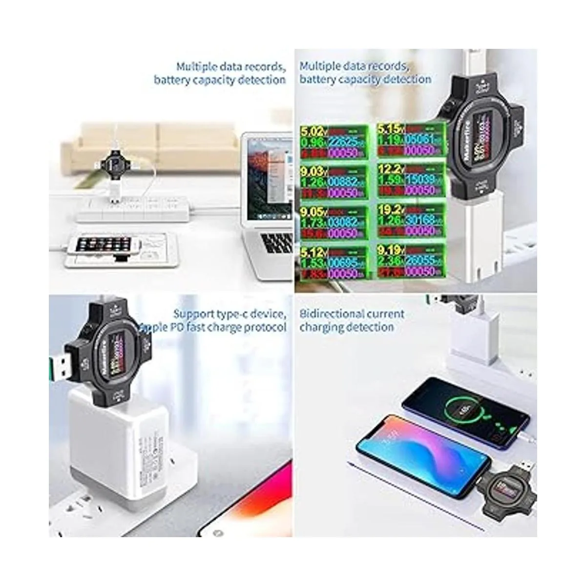 Medidor de potencia de voltaje USB Probador de potencia_2