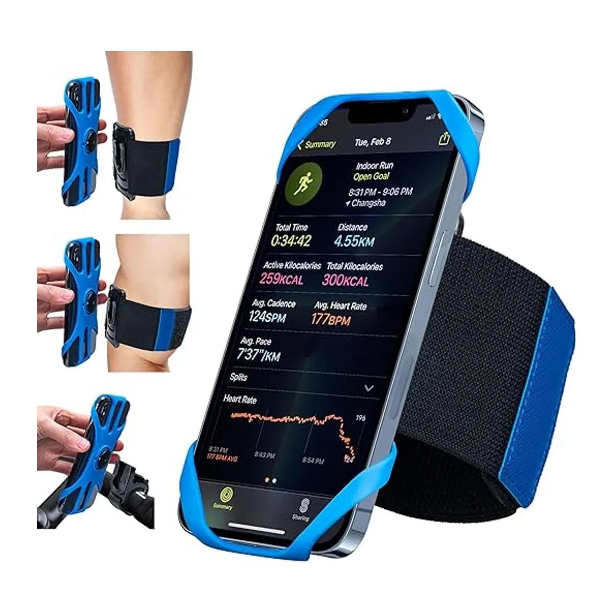 Cikyner Brazalete para correr 3 en 1 soporte para_1