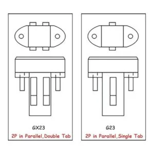 ESimpo 2pcs 7W G23 GX23 LED Bombilla 2 Pin LED PL Retrofit_3