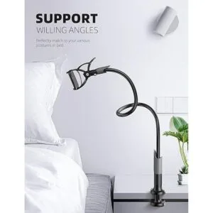 Lamicall Soporte para teléfono para cama con cuello de_4